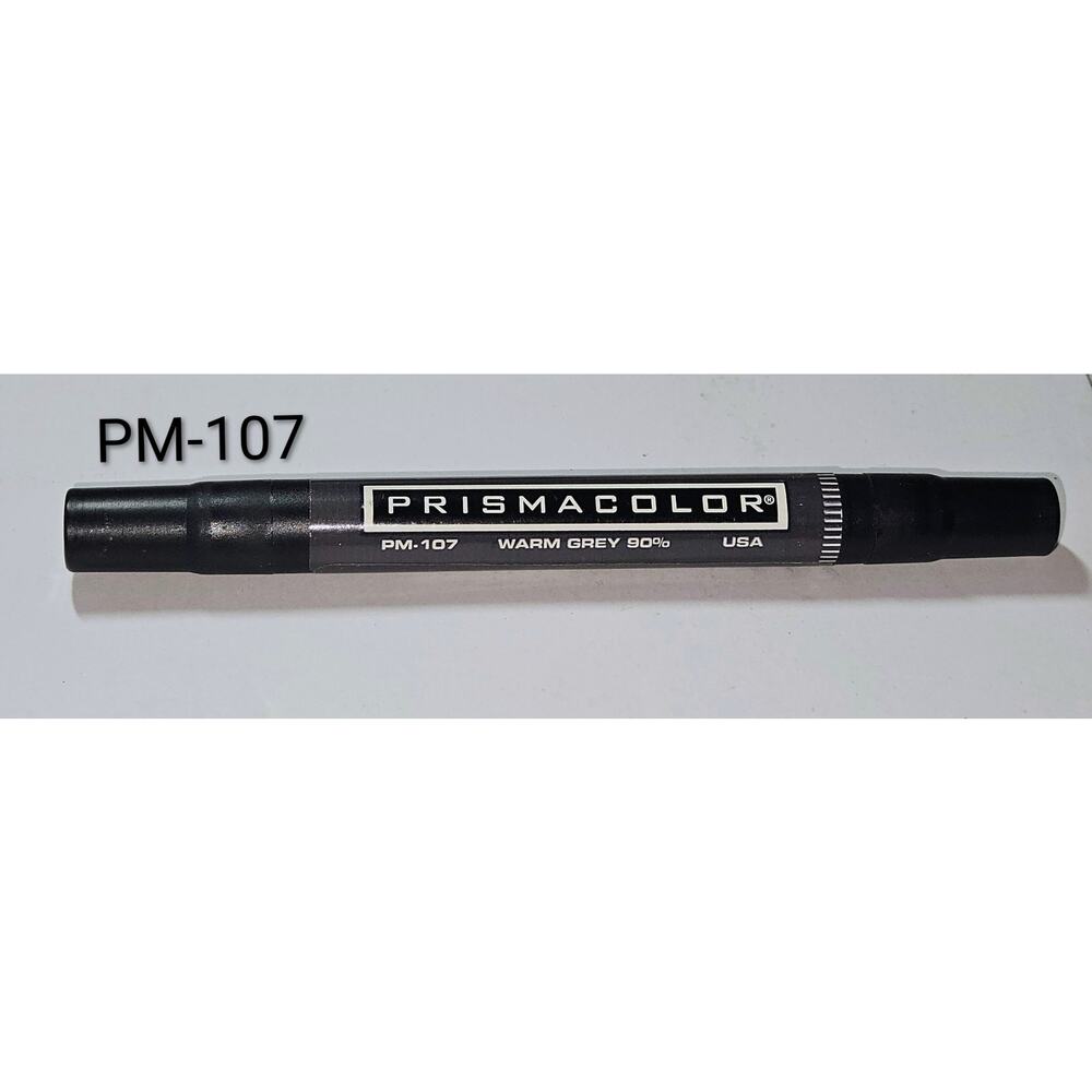 Prismacolor Premier PM-107 WARM GREY 90% Double Sided Art Marker Chisel Fine NEW